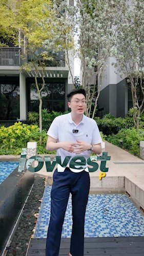 Ong Yi Loong presenting a property on video